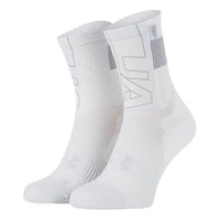Under Armour ArmourDry Run Crew Socks 'White Grey' 1361156-100