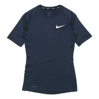 Nike Pro Casual Sports Training Tight Short Sleeve Navy Blue BV5632-452