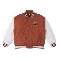 Converse Padded Baseball Jacket 'White Brown' 10025261-A02