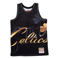 Mitchell & Ness x NBA Boston Celtics Big Face 4.0 Tank 'Black Gold' TMTK1258-BCEYYPPPBLCK