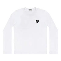 COMME des GARCONS PLAY L/S Basic T-Shirt Black Emblem 'White' AZ-T119-051-2-3