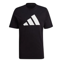 adidas M Fi Tee Bos A Logo Printing Round Neck Sports Short Sleeve Black GP9503