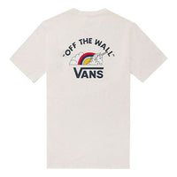 Vans Printing Loose Casual Short Sleeve Couple Style White VN0A54L9FS8