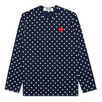 COMME des GARCONS PLAY Polka dots Printing Long Sleeves Tee 'Blue' AZ-T166-051-2