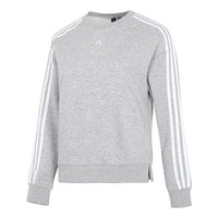 (WMNS) adidas MH 3-Stripes Sweatshirts 'Grey' HM7079