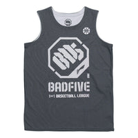 Li-Ning BadFive Logo Basketball Competition Jersey 'Grey' AAYR207-4