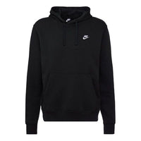 Nike Sportswear Club Fleece Pullover Hoodie 'Black white' BV2654-010