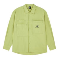 New Balance Logo Classic Shirt 'Lime Green Black' AMJ23303-RYS