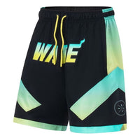 Li-Ning Way Of Wade Graphic Basketball Shorts 'Black Green' AAPT051-2