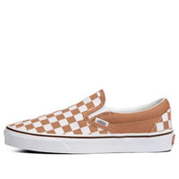 Vans Classic Slip-On Color Theory Checkerboard Shoes 'Tan White' VN0A5AO8BKQ
