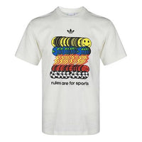 adidas originals Sportsrule Printing Short Sleeve White FM1379