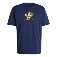 adidas Training Supply T-shirt Asia Sizing 'Dark Blue' IS0233