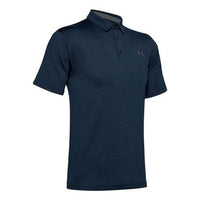 Men's Under Armour Playoff Golf Sports Thin and light Breathable Loose Short Sleeve Polo Shirt Navy Blue 1351131-408