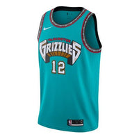 Nike NBA Retro limited Classic Version Jersey SW Fan Edition Memphis Gray Memphis Grizzlies Morant No. 12 Green AV4648-315