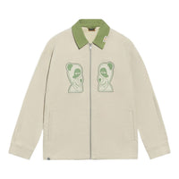 Li-Ning BadFive Pattern Loose Jacket 'Beige Green' AFDRA33-2