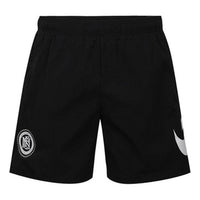 Men's Nike Pants Large Logo Solid Color Sports Soccer/Football Shorts Black AQ0665-010