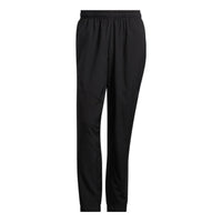 Men's adidas Solid Color Stripe Bundle Feet Gym Sports Pants/Trousers/Joggers Black HF8985