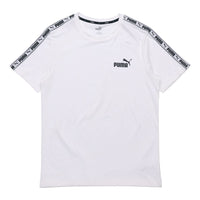 PUMA Taping Logo T-Shirt 'White' 532557-02