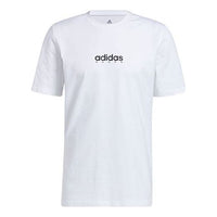 adidas Swish Tee Alphabet Printing Basketball Sports Short Sleeve White GN5120