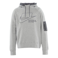 Nike Sportswear logo Printing Woven Pullover dark grey Gray CU3798-050
