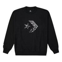 Converse Star Chevron Paisley Pattern Sweatshirt 'Black' 10023164-A02