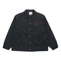 adidas originals Big Trfl Jkt Athleisure Casual Sports Embroidered Logo Woven Jacket Black H07087
