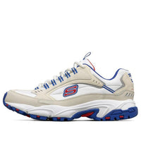 Skechers Stamina Low Running Shoes White/Red/Yellow 51286-WRDB