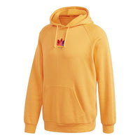 adidas originals 3d Trefoil Hood Casual Sports Logo Pullover Gold Color GE6241