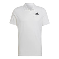 adidas Casual Breathable Tennis Sports Short Sleeve Polo Shirt White HC2714