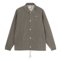 Men's Nike Solid Color Buckle Lapel Jacket Autumn Rattan Color DQ5006-206
