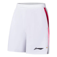 Li-Ning Badminton Competition Shorts 'White Red' AAPS133-1