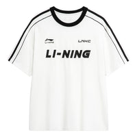Li-Ning Graphic Soccer T-shirt 'White Black' AHSU657-1