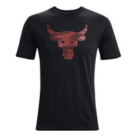 Under Armour Project Rock Brahma Bull T-shirt 'Black Red' 1371214-001