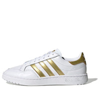 (WMNS) adidas Team Court 'White Gold Metallic' EF6058