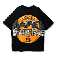 Li-Ning x Aape BadFive Graphic Loose Fit T-shirt 'Black' AHSR751-1