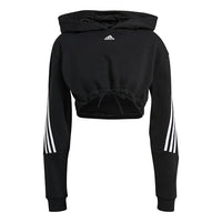 (WMNS) adidas Crop Hoodie 'Black' H47479