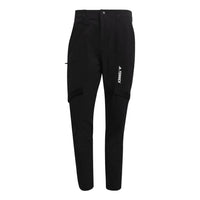 Men's adidas Solid Color Printing Straight Casual Sports Pants/Trousers/Joggers Black GI7308
