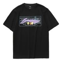 Li-Ning Big Logo Graphic T-shirt 'Black' AHSR340-12