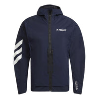 adidas Terrex Outdoor Sports Hooded Jacket Navy Blue GV4359