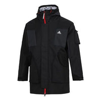 adidas Cny Top Wvjk limited Multiple Pockets Sports Fleece Lined Hooded Jacket Black HC0275