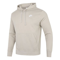 Nike Logo Casual Sports hooded Pullover Gray CZ7858-236