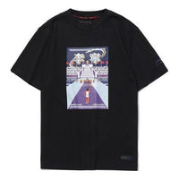 Li-Ning Casual Sports Printing Short Sleeve 'Black' AHSQ633-2