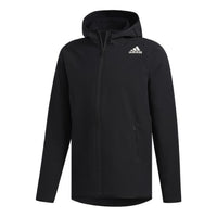 adidas Fl Dwr Cw Hdy Casual hooded track Jacket Black FM1872