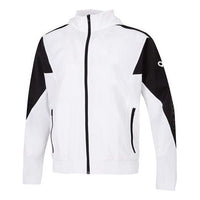adidas Fi Bp2 Wvjk Contrasting Colors Logo Athleisure Casual Sports hooded Woven Jacket White HE7430