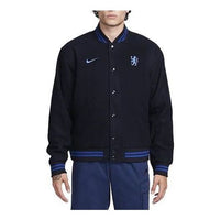 Nike Chelsea FC Football Varsity Jacket 'Black' FB2132-426