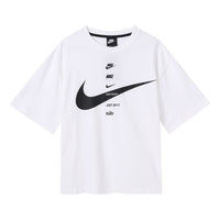 (WMNS) Nike AS W Nike Sportswear SWSH Top SS White CU5683-100