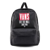 Vans Classics Logo Backpack 'Black Red White' VN0A3QT1BLK