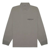 Fear of God Essentials FW20 Long Sleeve Polo Shirt 'Cement' FOG-FW20-360