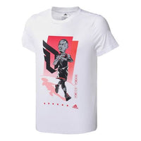 adidas Dame Gu TeeBasketballSportsShort-sleeve Men White FM4774