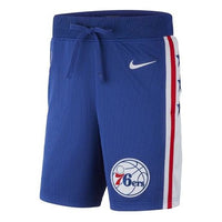Nike NBA Philadelphia 76ers Colorblock Sports Breathable Quick Dry Basketball Shorts Blue AR8785-495
